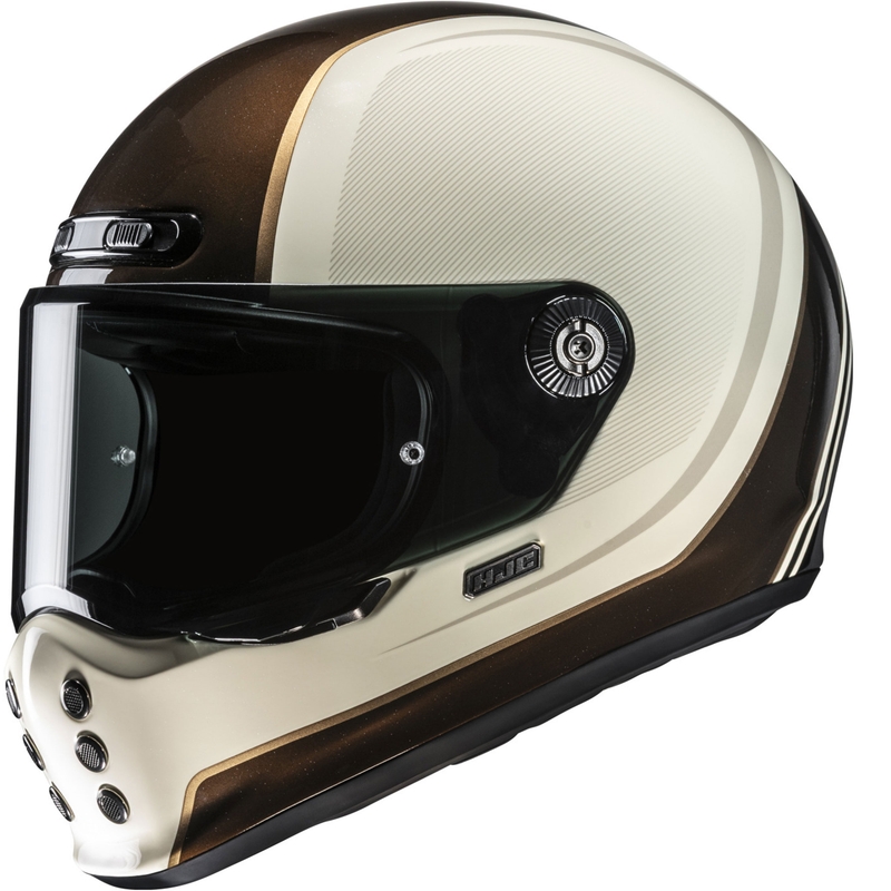 Casco integrale da moto HJC V10 Hodu MC9 beige-marrone