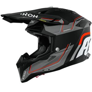Casco da motocross Airoh Aviator 3 Leader arancione opaco