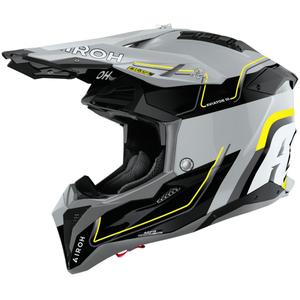 Casco da motocross Airoh Aviator 3 Leader giallo lucido