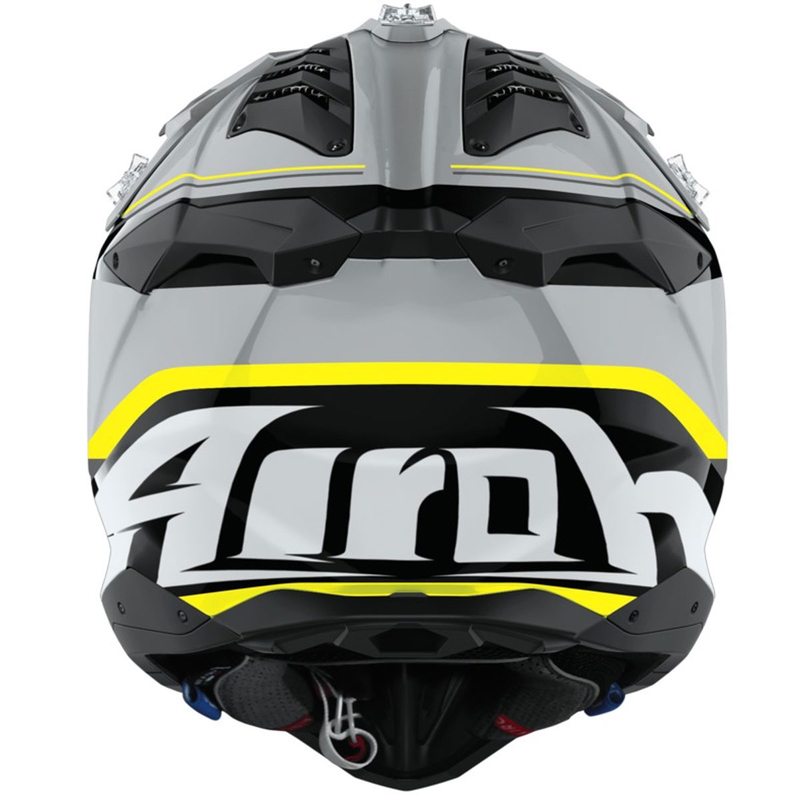 Casco da motocross Airoh Aviator 3 Leader giallo lucido