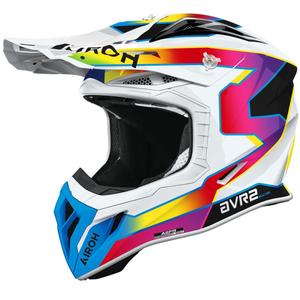 Casco da motocross Airoh Aviator ACE 2 Sunrise lucido multicolore