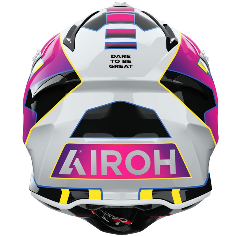 Casco da motocross Airoh Aviator ACE 2 Sunrise lucido multicolore