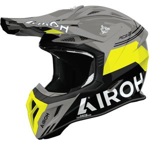 Casco da motocross Airoh Aviator ACE 2 Fury giallo lucido