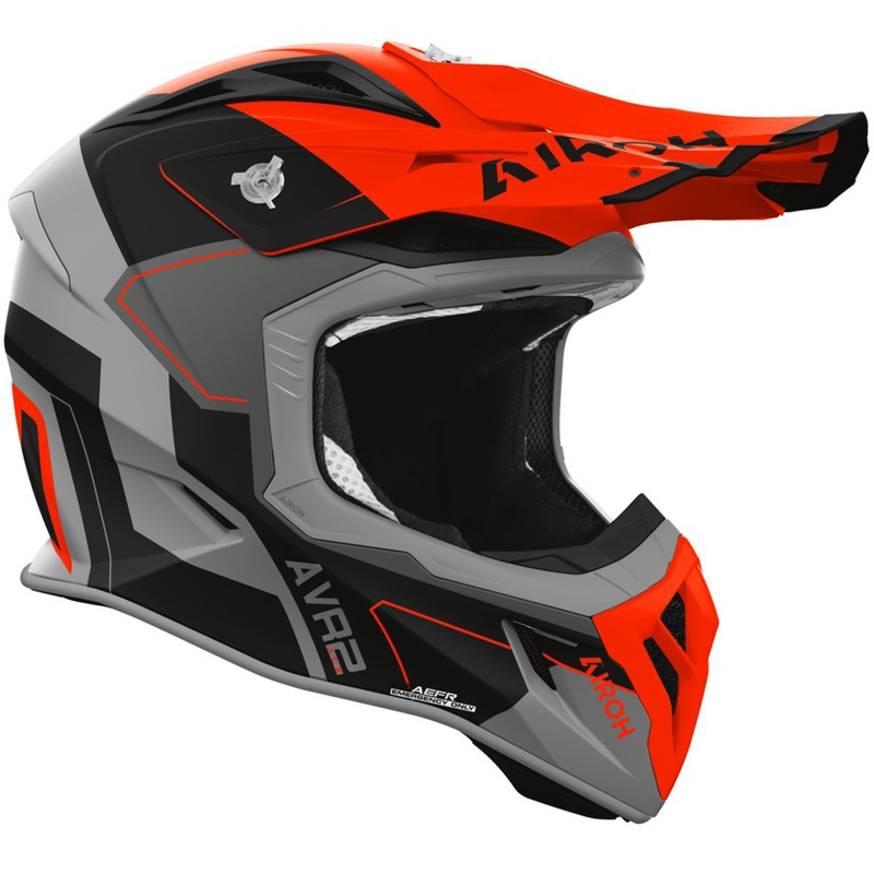 Casco da motocross Airoh Aviator ACE 2 Shield arancione opaco