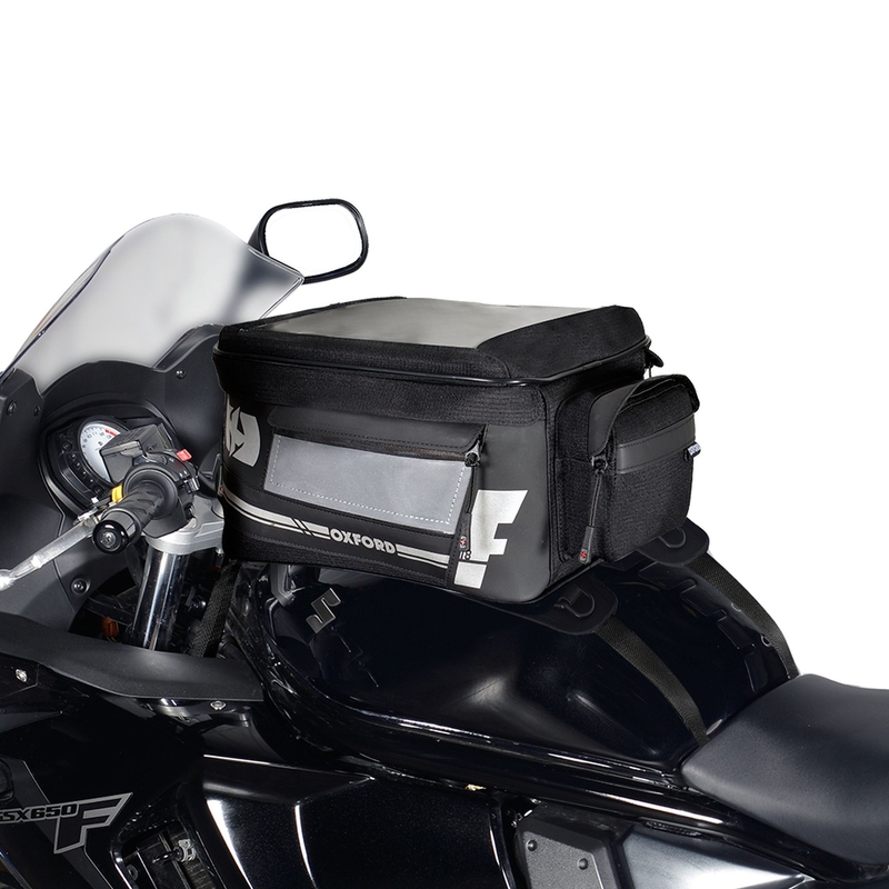 Borsa da serbatoio per moto Oxford F1 con cinghie