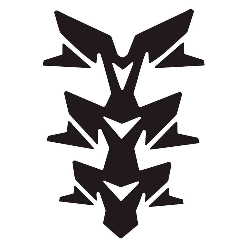 Polep palivové nádrže Oxford Gel Spine Invader černý