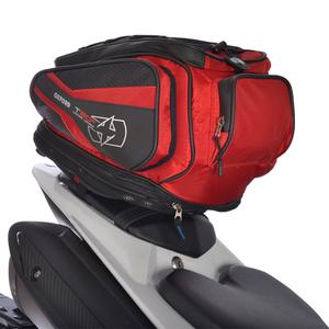 Borsa da serbatoio e bisaccia Oxford T30R Time Tank 'n' Tailer nero e rosso