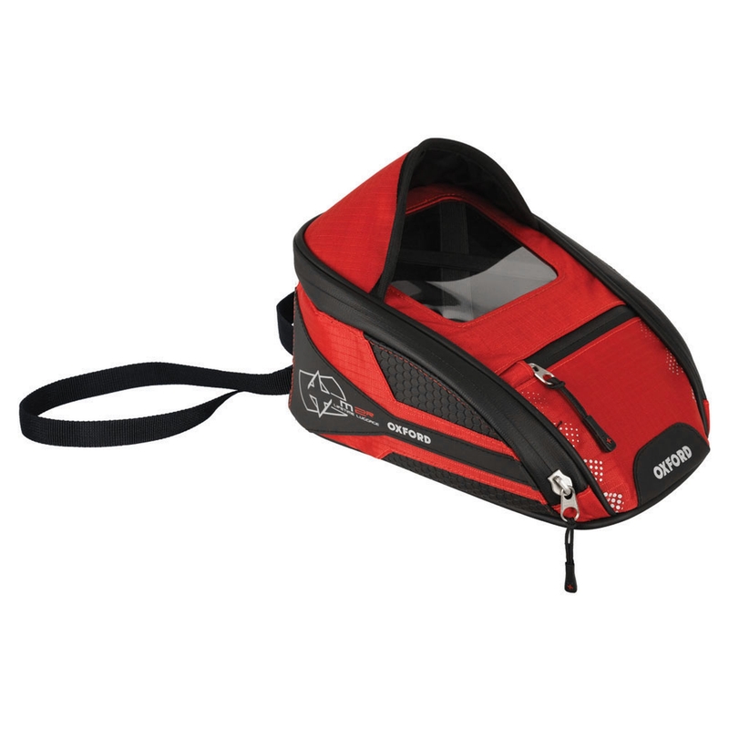 Borsa da serbatoio per moto Oxford M2R nero-rosso