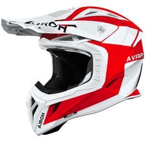 Casco da motocross Airoh Aviator ACE 2 Iron rosso lucido