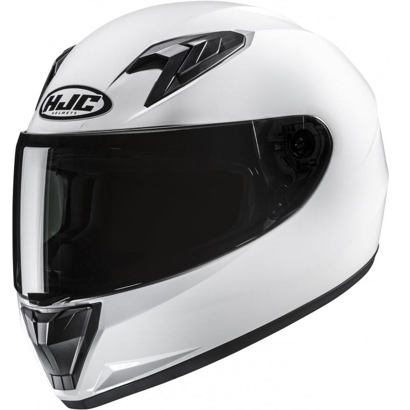 Casco integrale da moto per bambini HJC Y10 Solid bianco perla