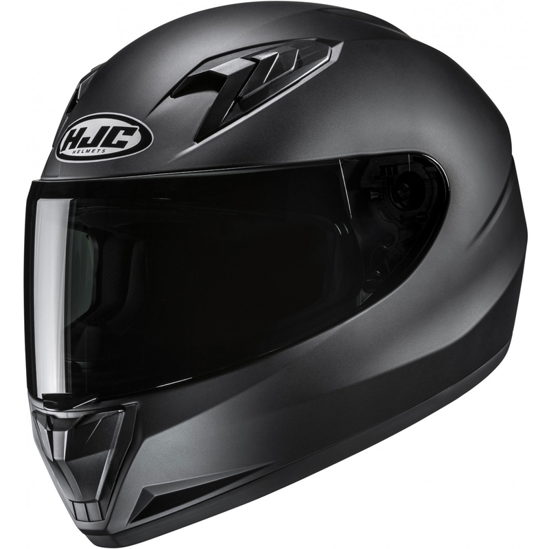 Casco integrale da moto per bambini HJC Y10 Solid nero semi-opaco