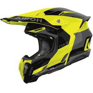 Casco da motocross Airoh Twist 3 Fancy giallo fluo lucido