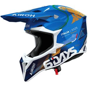 Casco da motocross Airoh Wraaap 6DAYS ® ITALY lucido