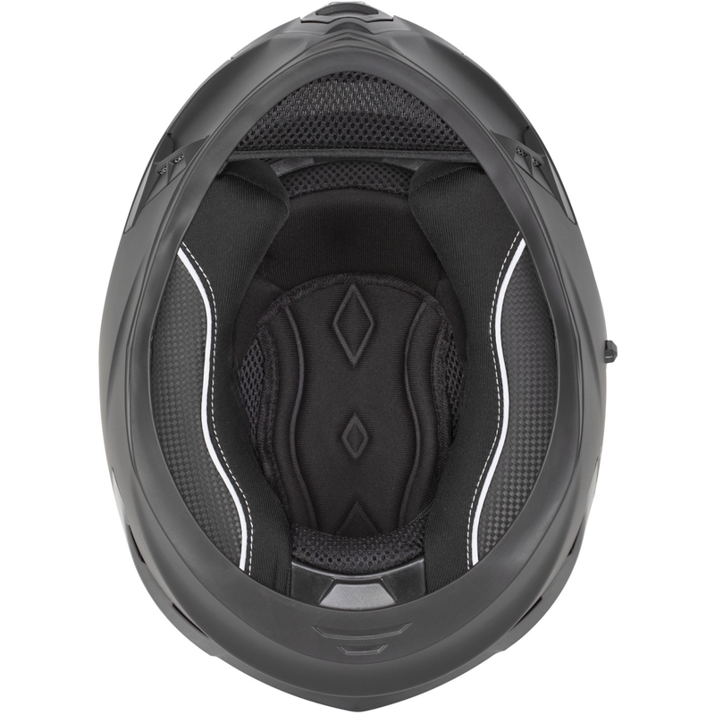 Casco integrale da moto Cassida Orbit Track bianco-giallo fluo-turchese-nero