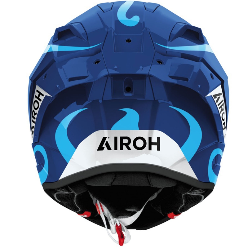 Casco integrale da moto Airoh GP800 Swain blu lucido