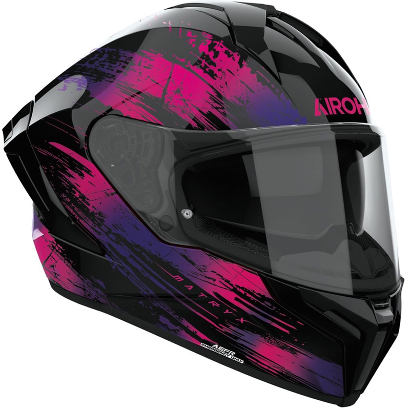 Casco integrale da moto Airoh MATRYX Reflex viola lucido