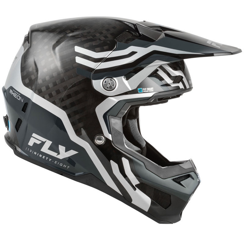 Casco da motocross FLY Racing Formula S Carbon Byte carbonio-grigio-argento