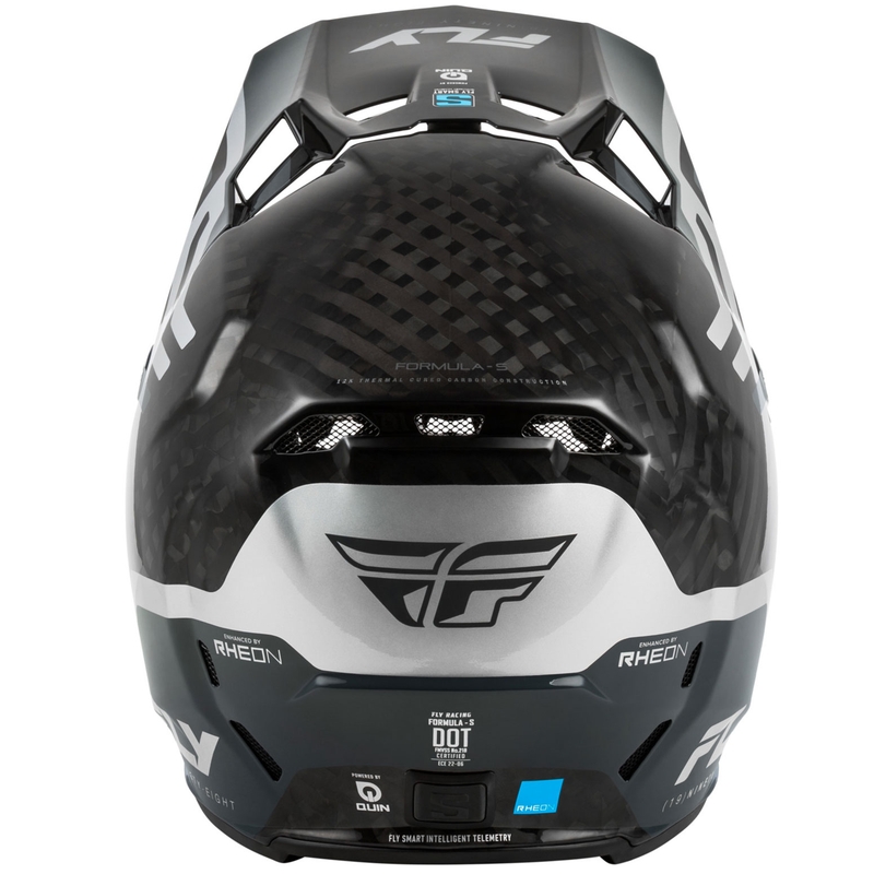 Casco da motocross FLY Racing Formula S Carbon Byte carbonio-grigio-argento