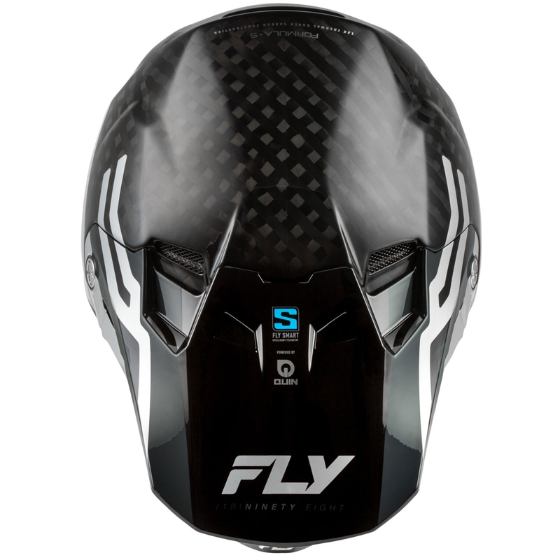 Casco da motocross FLY Racing Formula S Carbon Byte carbonio-grigio-argento