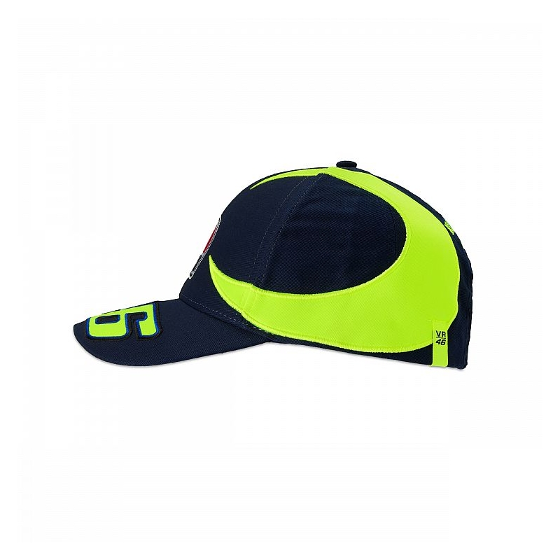 Dětská kšiltovka VR46 Valentino Rossi REPLIKA SUN AND MOON modro-žlutá