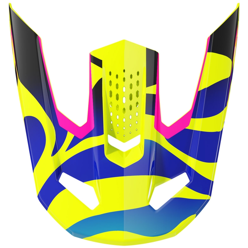 Visiera per caschi da bambino Shot Speed Ghost, giallo fluo lucido