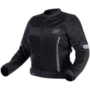 Giacca da moto da donna Ozone Dart nera
