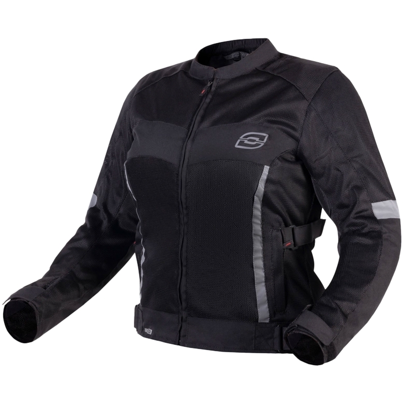 Giacca da moto da donna Ozone Dart nera