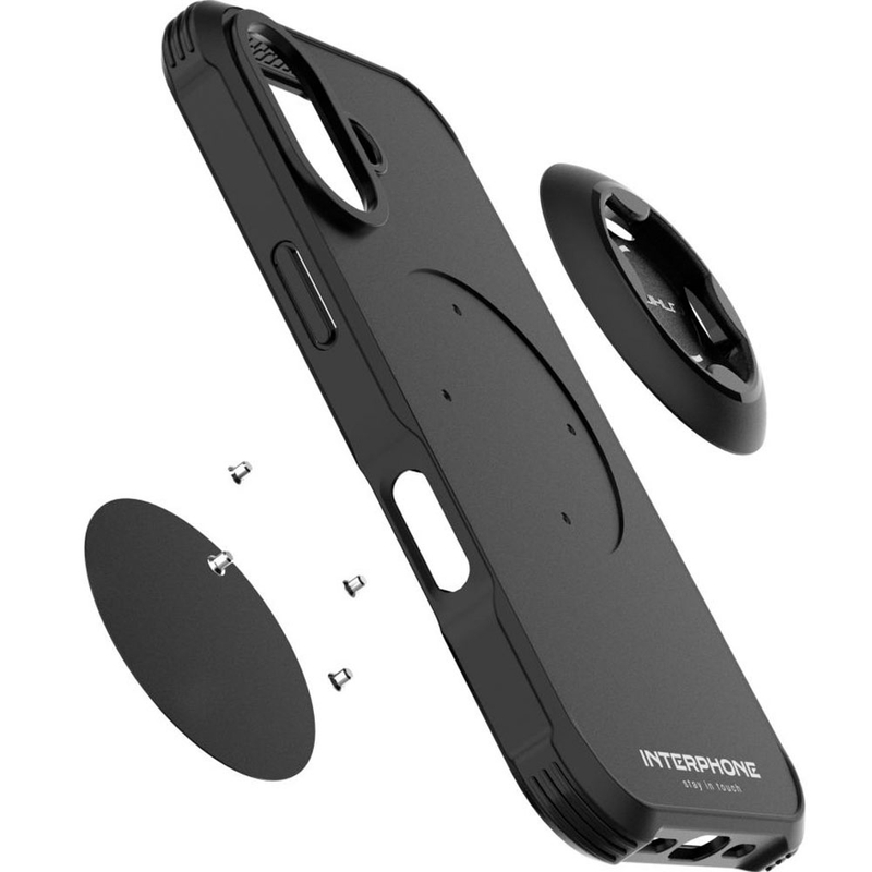 Interphone QUIKLOX Tetraforce-Custodia per telefono Apple iPhone 17 nera