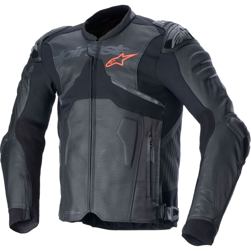 Giacca moto in pelle Alpinestars Atem 5 nera