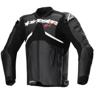 Giacca moto in pelle Alpinestars Atem 5 nero-bianco
