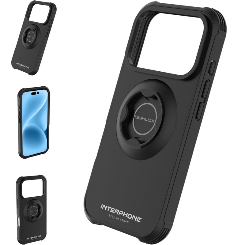 Interphone QUIKLOX Tetraforce-Custodia per telefono Apple iPhone 17 Pro Max nera
