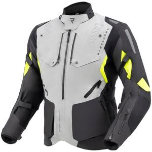 Giacca da moto Rebelhorn Hiker IV nera-grigia-giallo fluo
