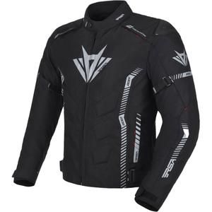Giacca da moto RSA Rider nero-grigio-rosso