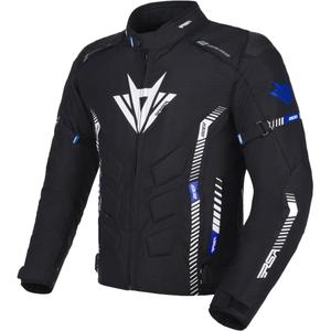 Giacca da moto RSA Rider nero-bianco-blu