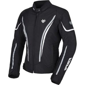 Giacca da moto RSA Wasp nero-grigio-bianco da donna