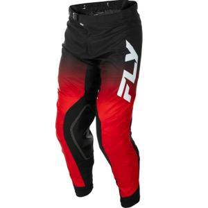 Pantaloni da motocross FLY Racing Evolution rosso-nero-bianco