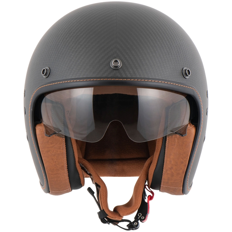 Casco Open Face Scorpion Belfast Evo Carbon Nero Opaco