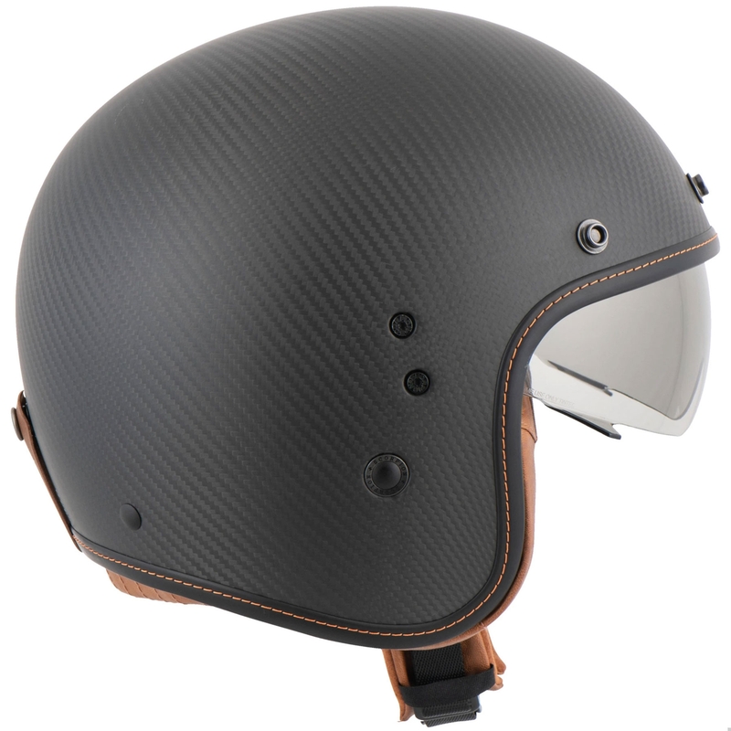 Casco Open Face Scorpion Belfast Evo Carbon Nero Opaco