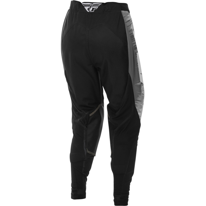 Pantaloni da motocross da donna FLY Racing Lite nero-grigio-bianco