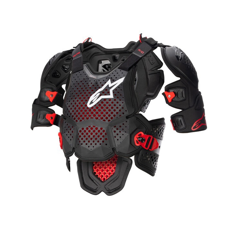 Protettore per il corpo Alpinestars A-10 2 nero-antracite-rosso