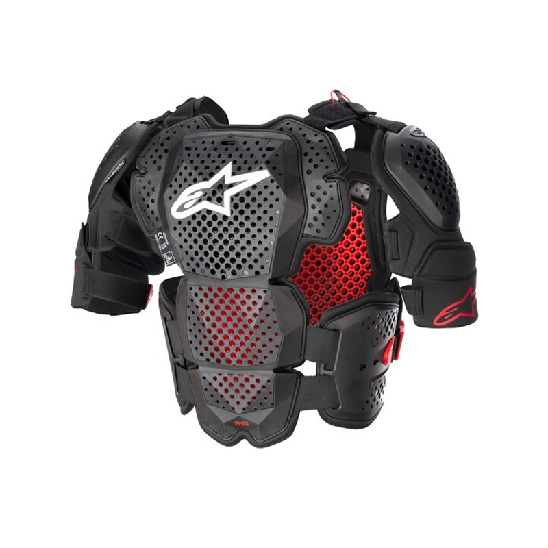 Protettore per il corpo Alpinestars A-10 2 nero-antracite-rosso