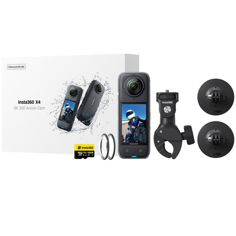 Insta360 X4 Motorcycle Bundle Action Camera Nera