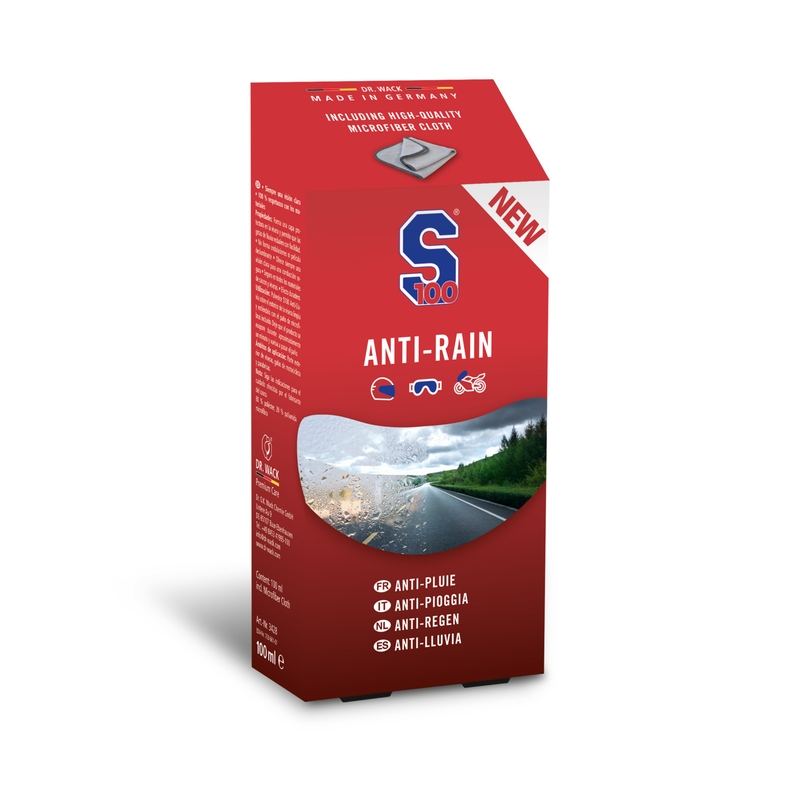 Anti-Pioggia S100 incluso panno in microfibra 100 ml