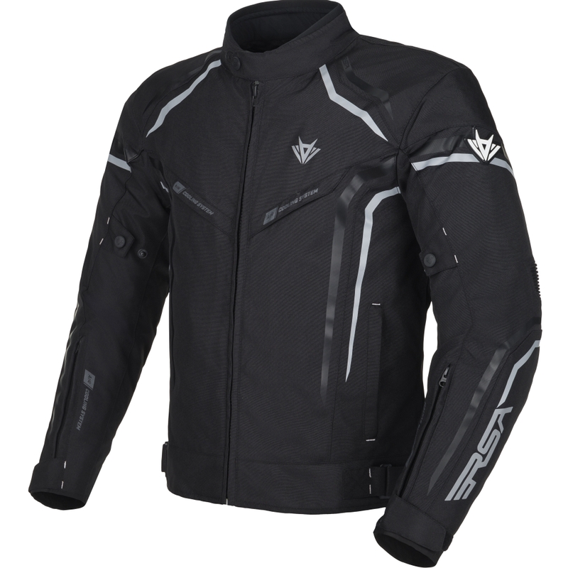 Giacca da moto RSA Compact 2 nero-grigio