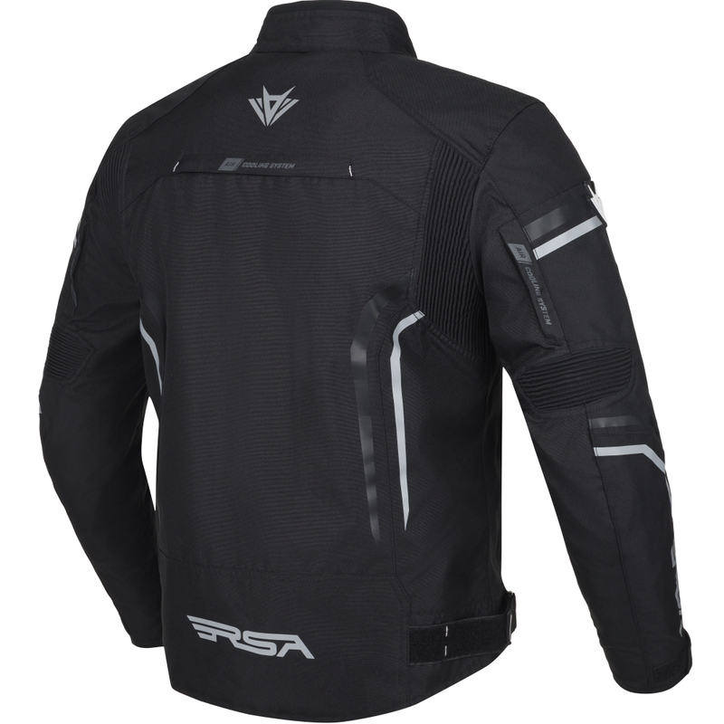 Giacca da moto RSA Compact 2 nero-grigio
