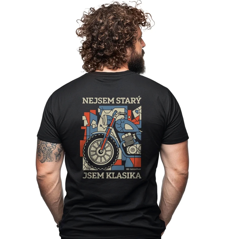 Maglietta funzionale nanosilver® I AM A CLASSIC nera