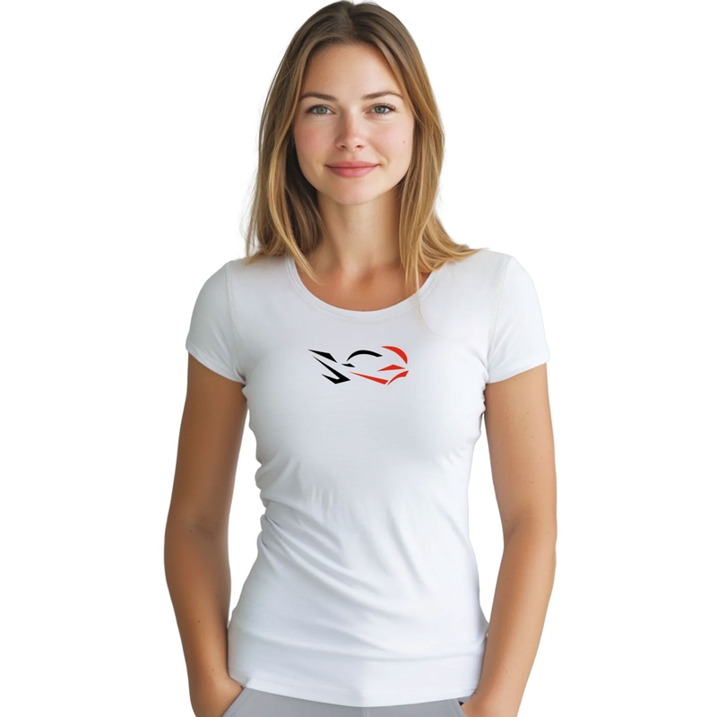 T-shirt funzionale da donna nanosilver® RIDE bianca