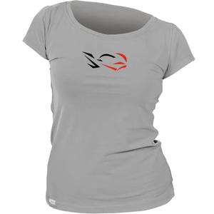 T-shirt funzionale da donna nanosilver® RIDE grigia