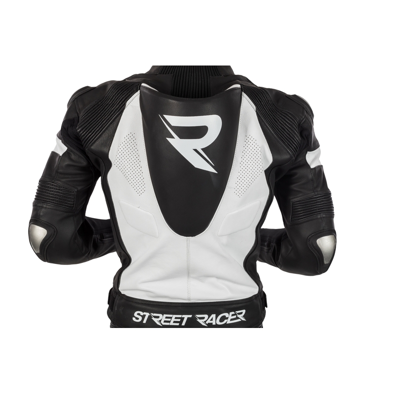 Tuta da uomo Street Racer Fasttrack in bianco e nero Saldi