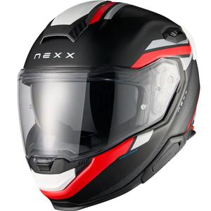 Casco integrale da moto Nexx X.TR Quanta nero opaco-rosso